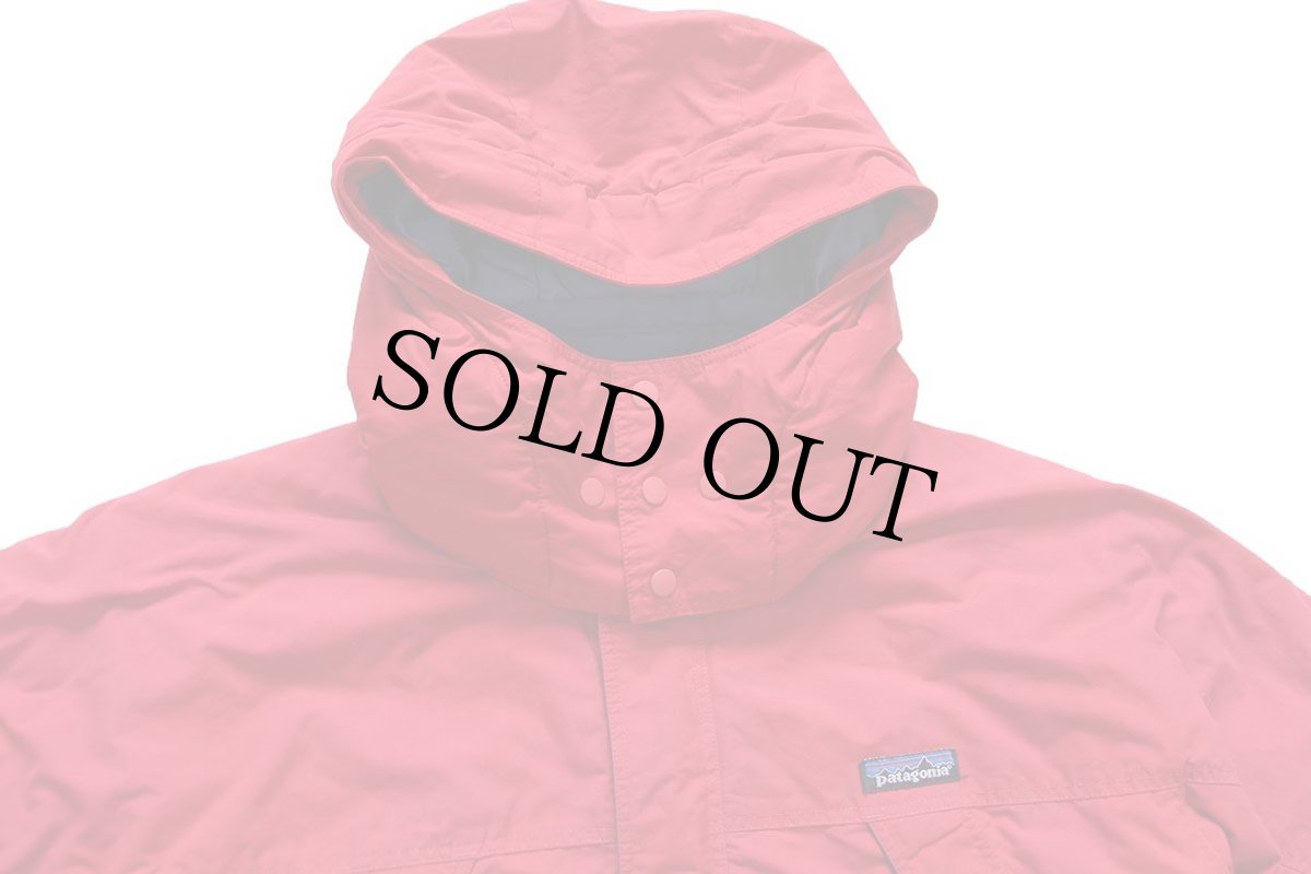 画像3: 90s patagoniaパタゴニア フード付き 中綿入り ナイロンジャケット 赤 KIDS'12 (3)