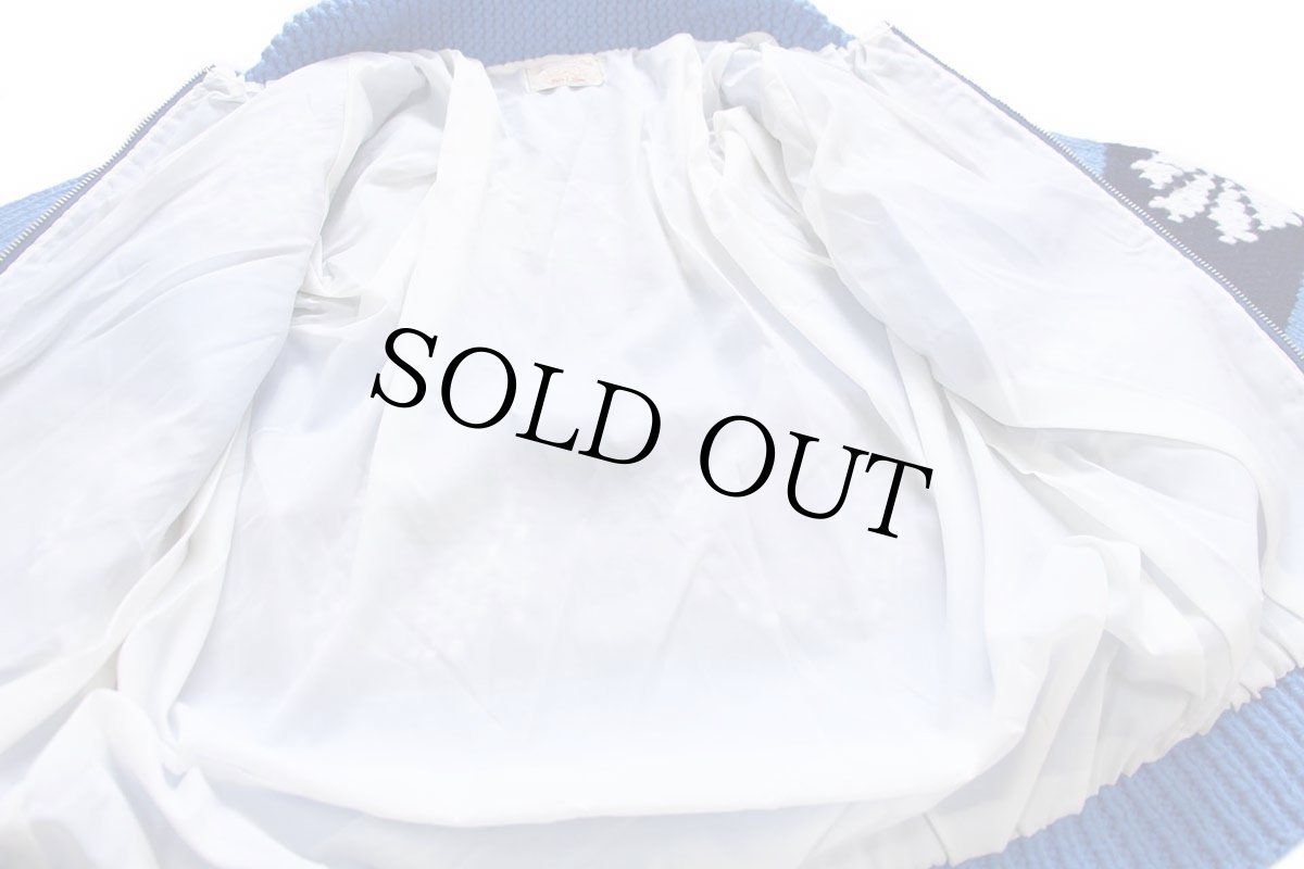 画像5: 80s 雪柄 ノルディック柄 ウール ハンドニット カウチンセーター キッズ (5)