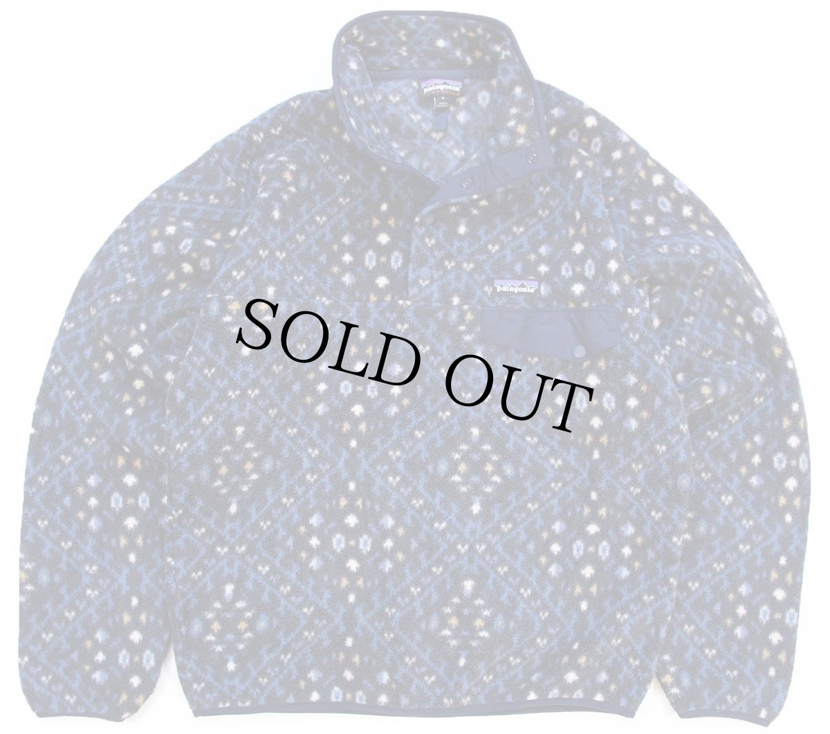 画像1: patagoniaパタゴニア 総柄 ライトウェイト シンチラ フリース スナップT S (1)