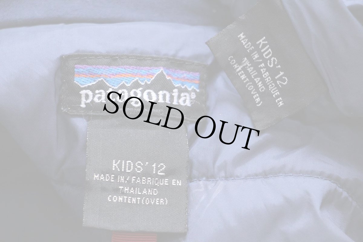 画像5: 90s patagoniaパタゴニア フード付き 中綿入り ナイロンジャケット 赤 KIDS'12 (5)