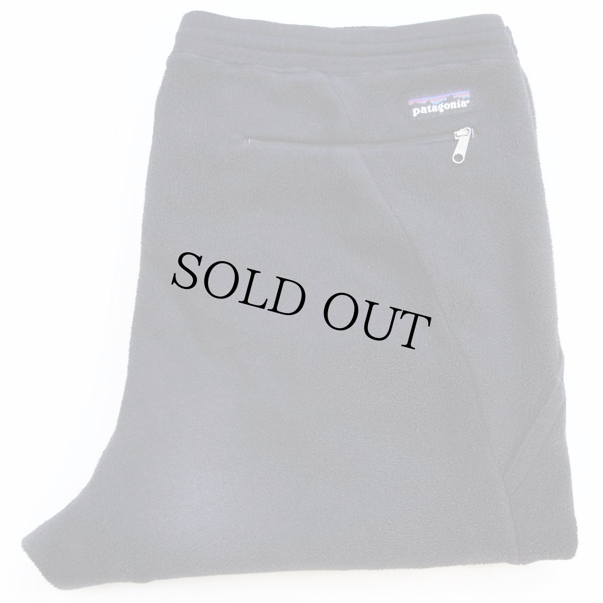 画像1: 90s ポルトガル製 patagoniaパタゴニア フリースパンツ 黒 M★雪なしタグ (1)