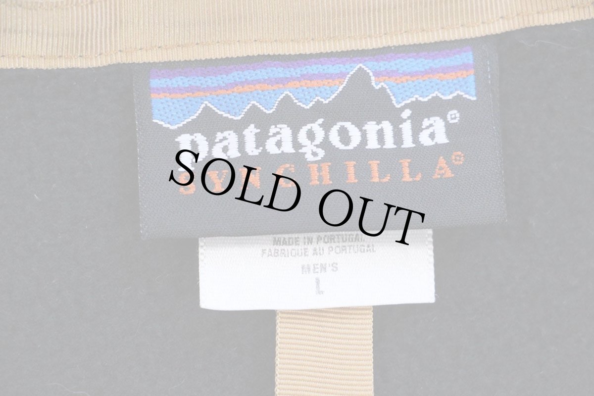 画像4: 00s ポルトガル製 patagoniaパタゴニア シンチラ ライナー フリースジャケット 黒 L (4)