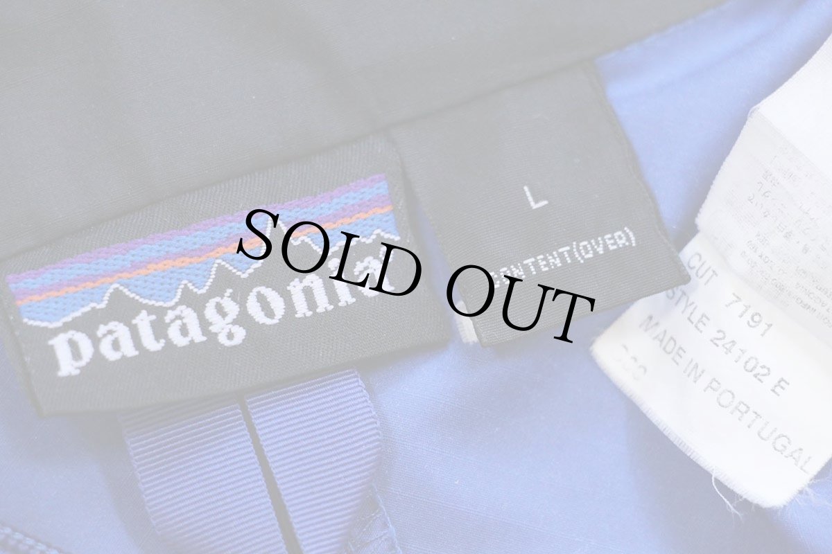 画像4: 00s ポルトガル製 patagoniaパタゴニア ベロシティ シェル ナイロンジャケット 青 L (4)