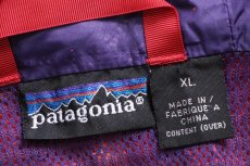 画像4: 90s patagoniaパタゴニア Storm Jacket ストームジャケット ナイロンパーカー 濃ピンク×薄青紫 XL (4)