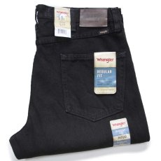画像1: デッドストック★00s メキシコ製 Wranglerラングラー ブラック デニムパンツ W36 L29 (1)