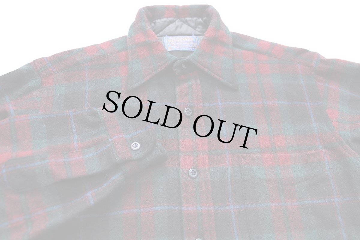 画像3: 70s USA製 PENDLETONペンドルトン タータンチェック ウールシャツ S (3)