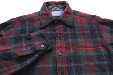 画像3: 70s USA製 PENDLETONペンドルトン タータンチェック ウールシャツ S (3)