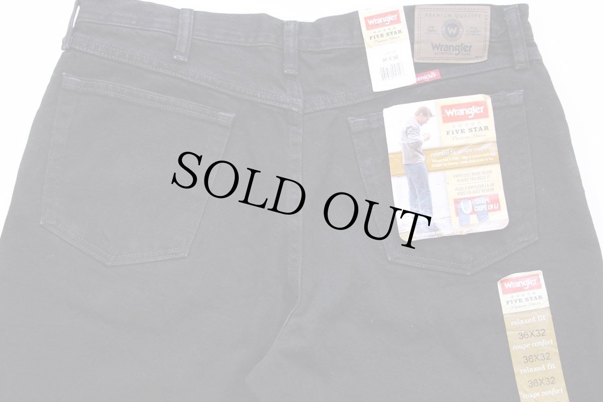 画像5: デッドストック★00s メキシコ製 Wranglerラングラー ブラック デニムパンツ W36 L32 (5)