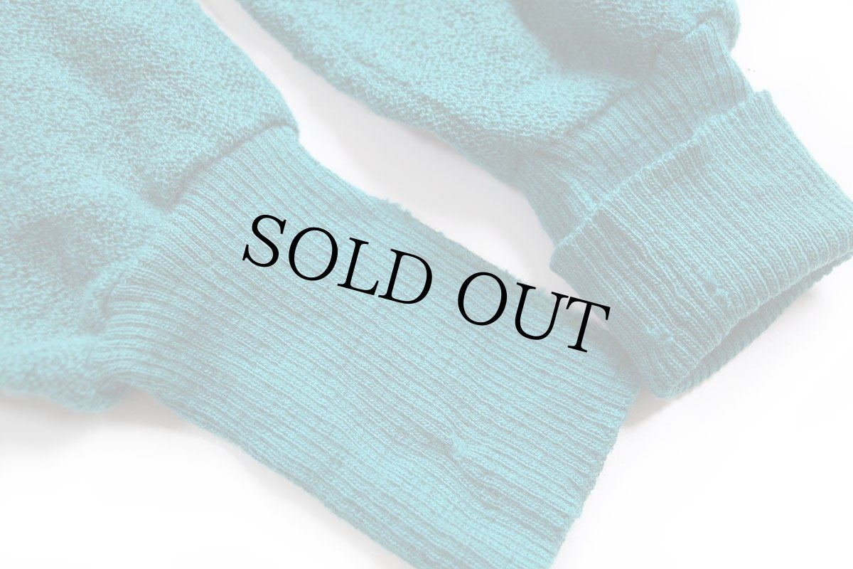 画像6: 70s USA製 PENDLETONペンドルトン パール編み ウールニット カーディガン 緑 L (6)