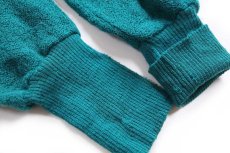 画像6: 70s USA製 PENDLETONペンドルトン パール編み ウールニット カーディガン 緑 L (6)