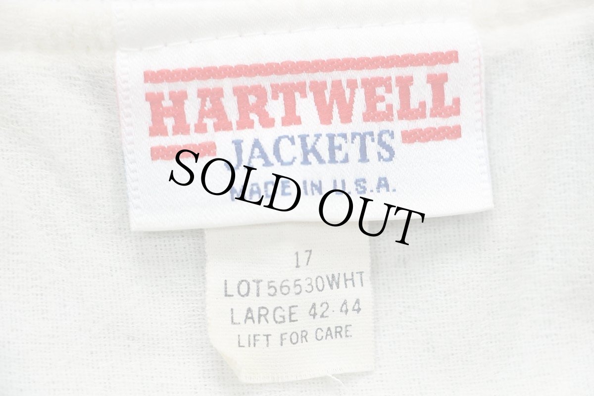 画像5: 90s USA製 Haven Acres Marina On The Old San Joaquin ボート チェーン刺繍 サテンジャケット アイボリー L (5)