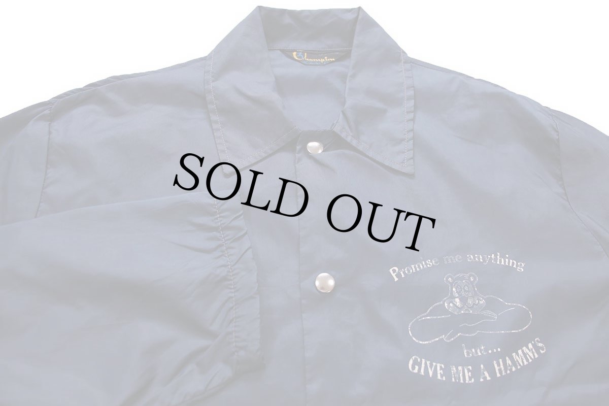 画像3: 70s Championチャンピオン ランタグ Hamm's Beer Bear マスコット ナイロン コーチジャケット 紺 (3)