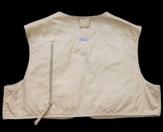 画像2: 90s Columbiaコロンビア PFG ショート丈 フィッシングベスト グレーベージュ L (2)