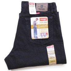 画像1: デッドストック★00s メキシコ製 Wranglerラングラー ブラック デニムパンツ W36 L32 (1)