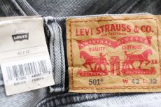 画像6: 未使用★Levi'sリーバイス 501 グレー デニムパンツ Sweater Weather W42 L32★SDP4359 (6)