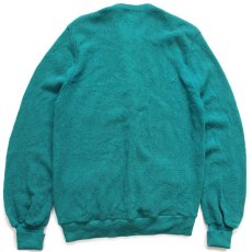 画像2: 70s USA製 PENDLETONペンドルトン パール編み ウールニット カーディガン 緑 L (2)