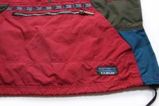 画像5: 90s L.L.Bean チロリアンテープ マルチカラー ナイロン アノラックパーカー W-M (5)