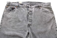 画像4: 未使用★Levi'sリーバイス 501 グレー デニムパンツ Sweater Weather W42 L32★SDP4359 (4)