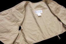 画像5: 90s Columbiaコロンビア PFG ショート丈 フィッシングベスト グレーベージュ L (5)