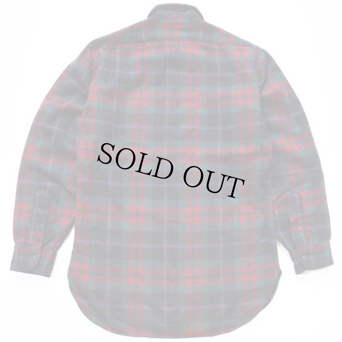 画像2: 70s USA製 PENDLETONペンドルトン タータンチェック ウールシャツ S (2)