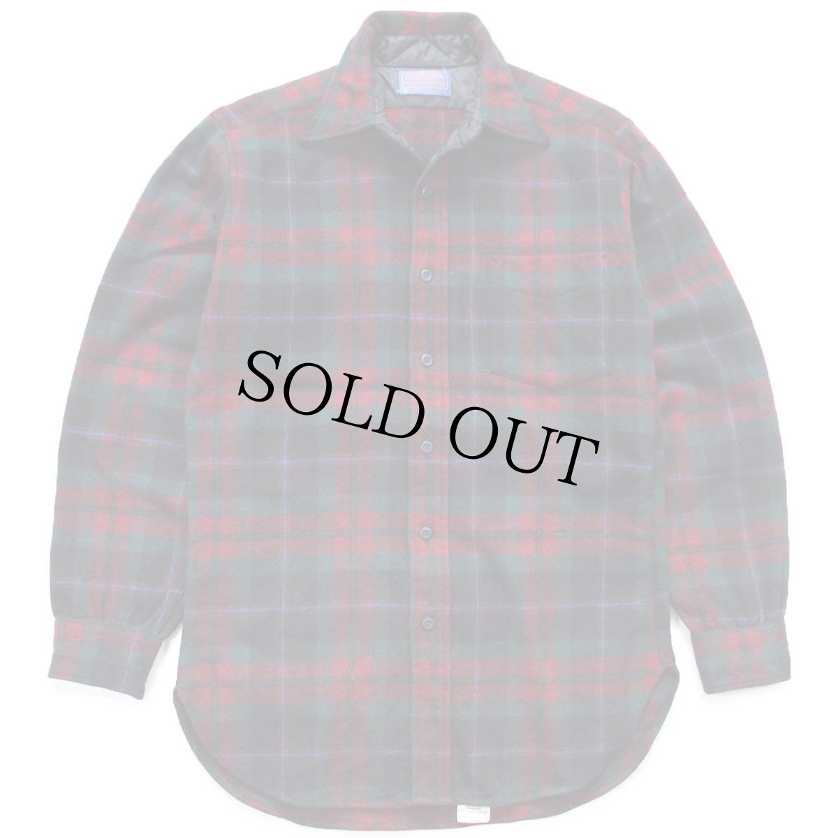 画像1: 70s USA製 PENDLETONペンドルトン タータンチェック ウールシャツ S (1)