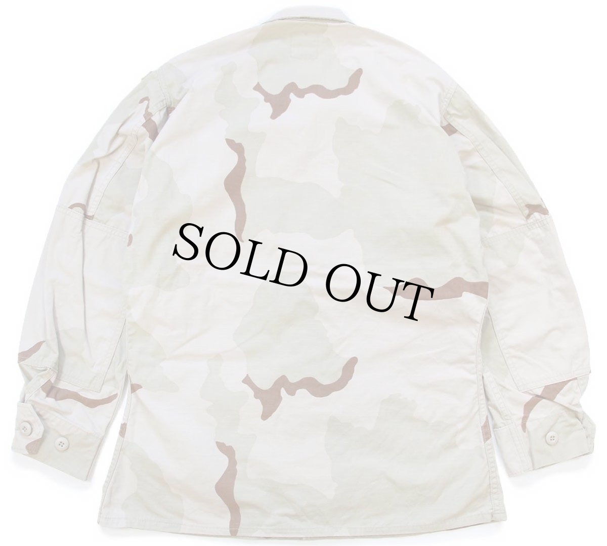 画像2: 90s 米軍 U.S.ARMY AIRBORNE パッチ付き デザートカモ BDU ジャケット S-S (2)