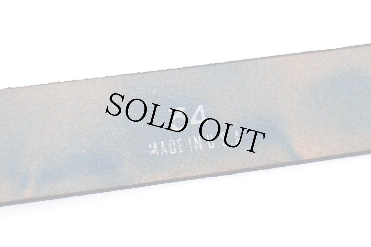 画像4: 新品★USA製 BRACKNEY LEATHER WORKS レザーベルト ブルー 34 (4)