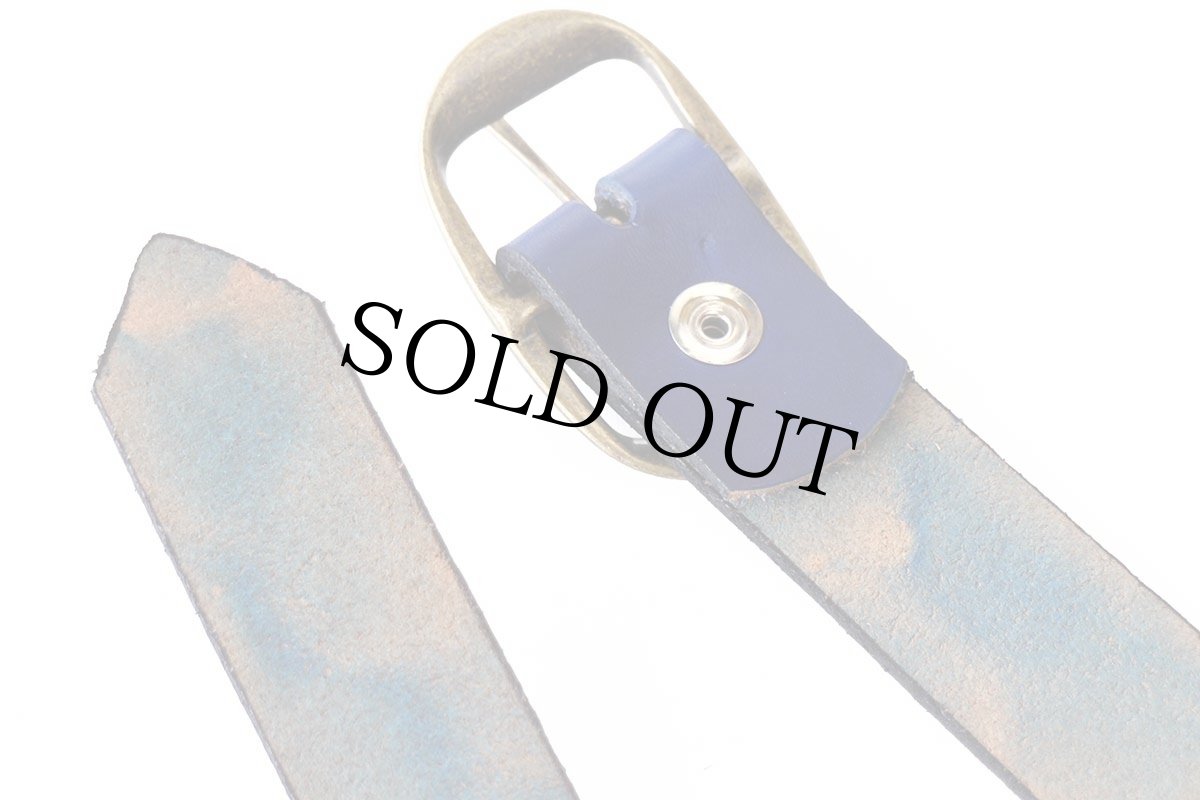 画像3: 新品★USA製 BRACKNEY LEATHER WORKS レザーベルト ブルー 34 (3)