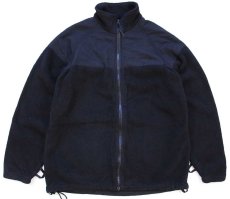 画像1: 00s 米軍 U.S.NAVY ECWCS GEN2 NWU ゴアテックスパーカー ライナー フリースジャケット 黒 S-R (1)