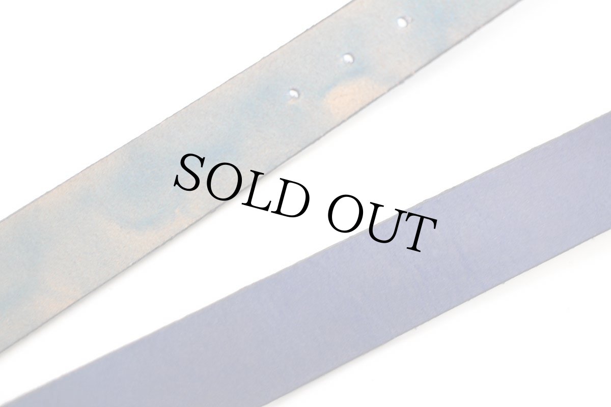 画像6: 新品★USA製 BRACKNEY LEATHER WORKS レザーベルト ブルー 34 (6)