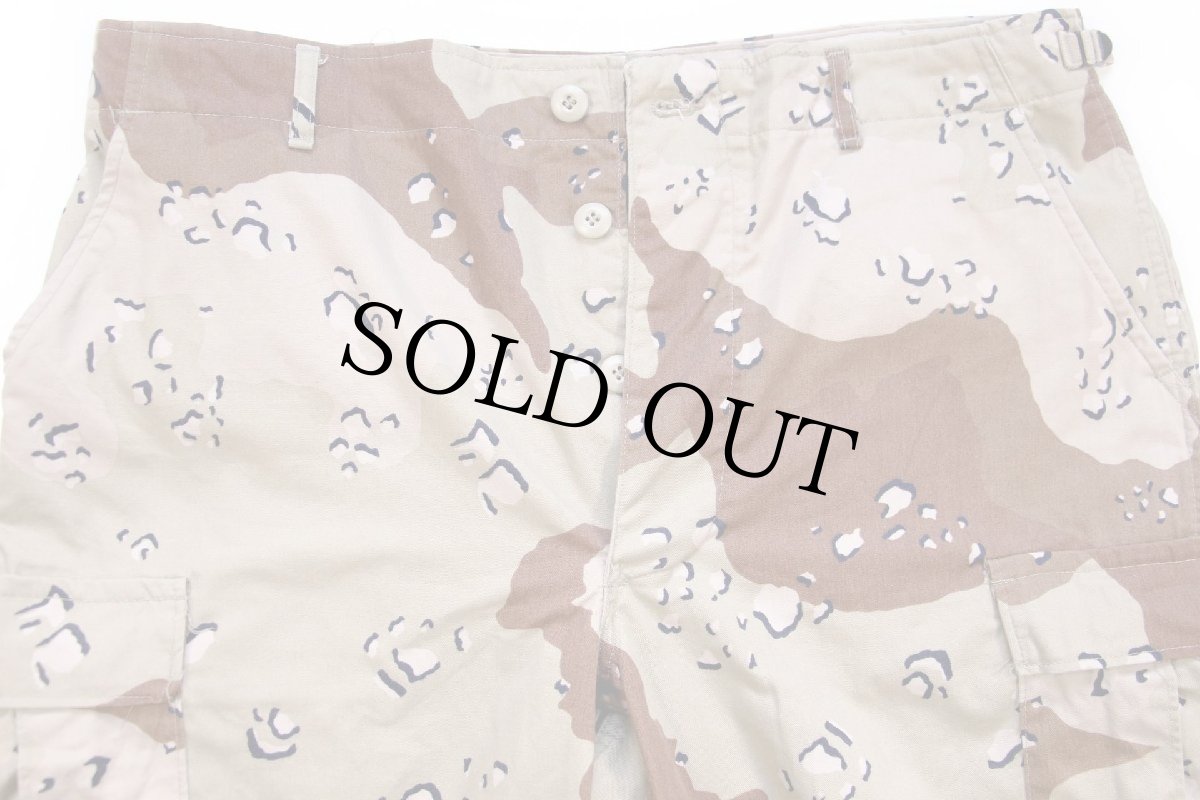 画像4: 80s 米軍 U.S.ARMY チョコチップ デザートカモ BDU カーゴパンツ L-L (4)