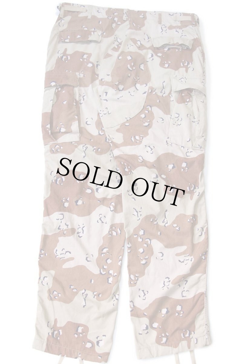 画像3: 80s 米軍 U.S.ARMY チョコチップ デザートカモ BDU カーゴパンツ L-L (3)