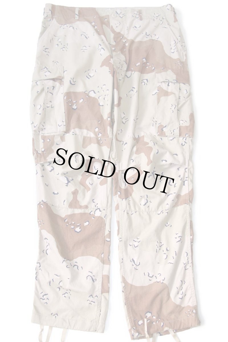 画像2: 80s 米軍 U.S.ARMY チョコチップ デザートカモ BDU カーゴパンツ L-L (2)