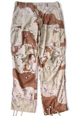 画像2: 80s 米軍 U.S.ARMY チョコチップ デザートカモ BDU カーゴパンツ L-L (2)