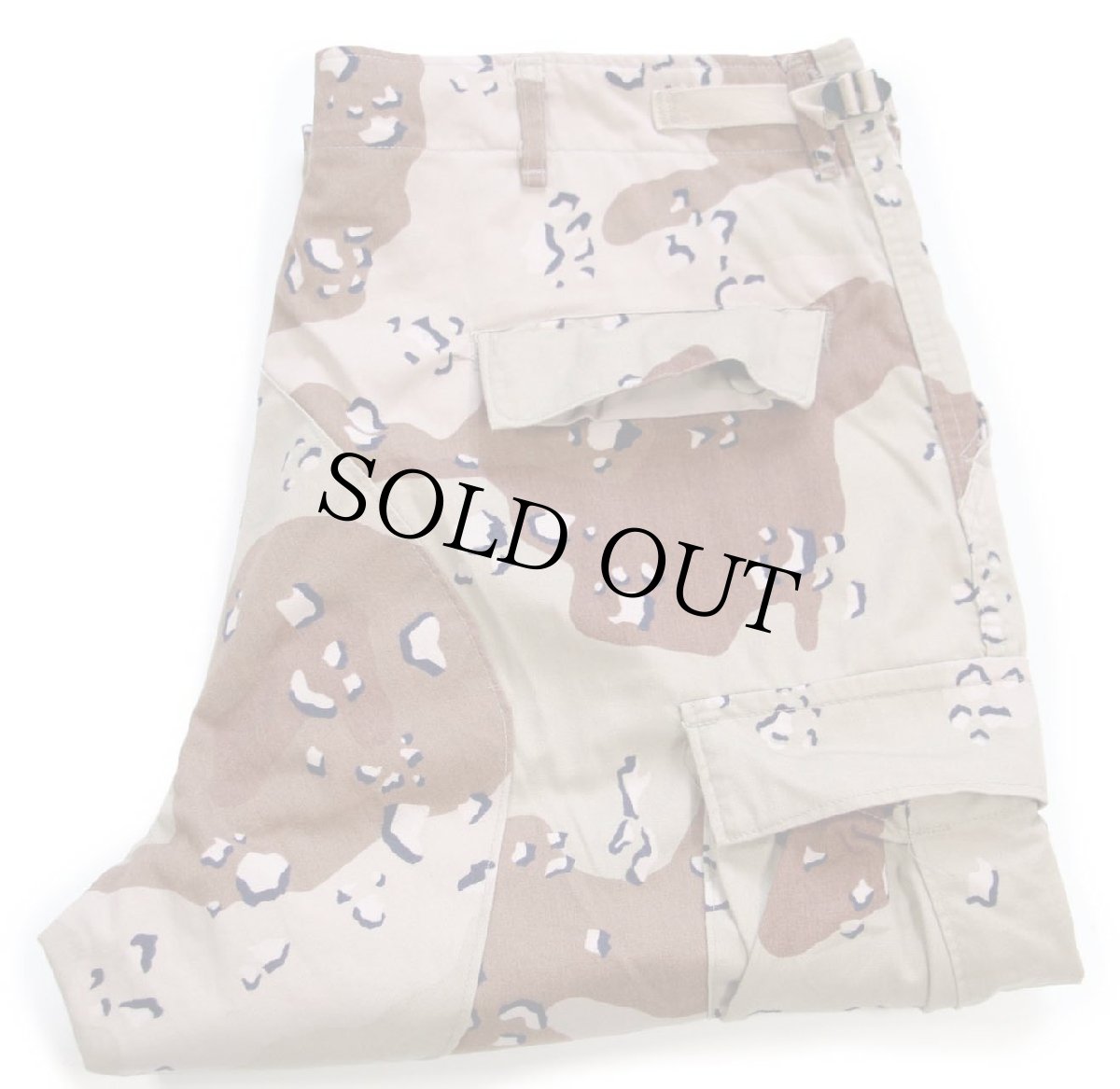 画像1: 80s 米軍 U.S.ARMY チョコチップ デザートカモ BDU カーゴパンツ L-L (1)