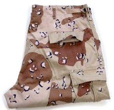 画像1: 80s 米軍 U.S.ARMY チョコチップ デザートカモ BDU カーゴパンツ L-L (1)