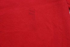 画像7: 80s USA製 Disneyディズニー ミッキー マウス ドナルドダック サンタクロース クリスマス スウェット 赤 M (7)