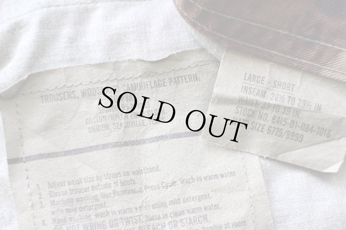 画像6: 90s 米軍 U.S.ARMY ウッドランドカモ BDU カーゴパンツ L-S (6)