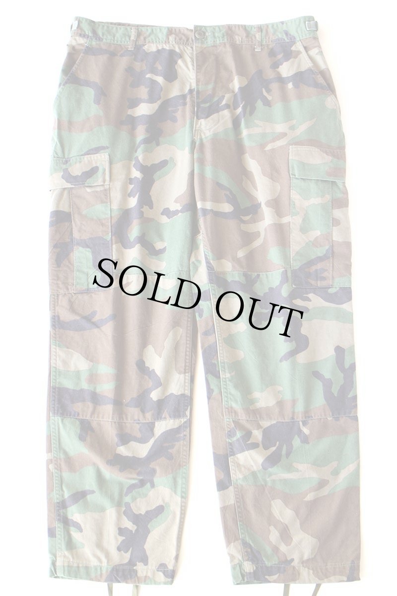 画像2: 90s 米軍 U.S.ARMY ウッドランドカモ BDU カーゴパンツ L-S (2)