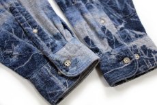 画像6: 80s USA製 Woolrichウールリッチ 鹿柄 ボタンダウン コットン シャモアクロスシャツ XL (6)