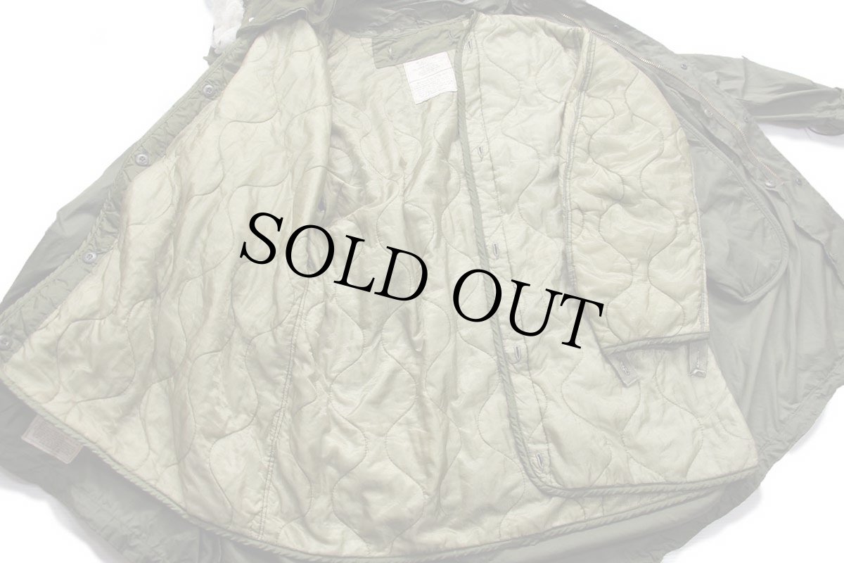 画像3: 70s 米軍 U.S.ARMY M-65 パーカー キルティングライナー&フード付き M-R★モッズコート フィッシュテール フルセット (3)