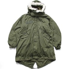 画像1: 70s 米軍 U.S.ARMY キルティングライナー&フード付き M-65 パーカー M-R★A モッズコート フィッシュテール フルセット (1)