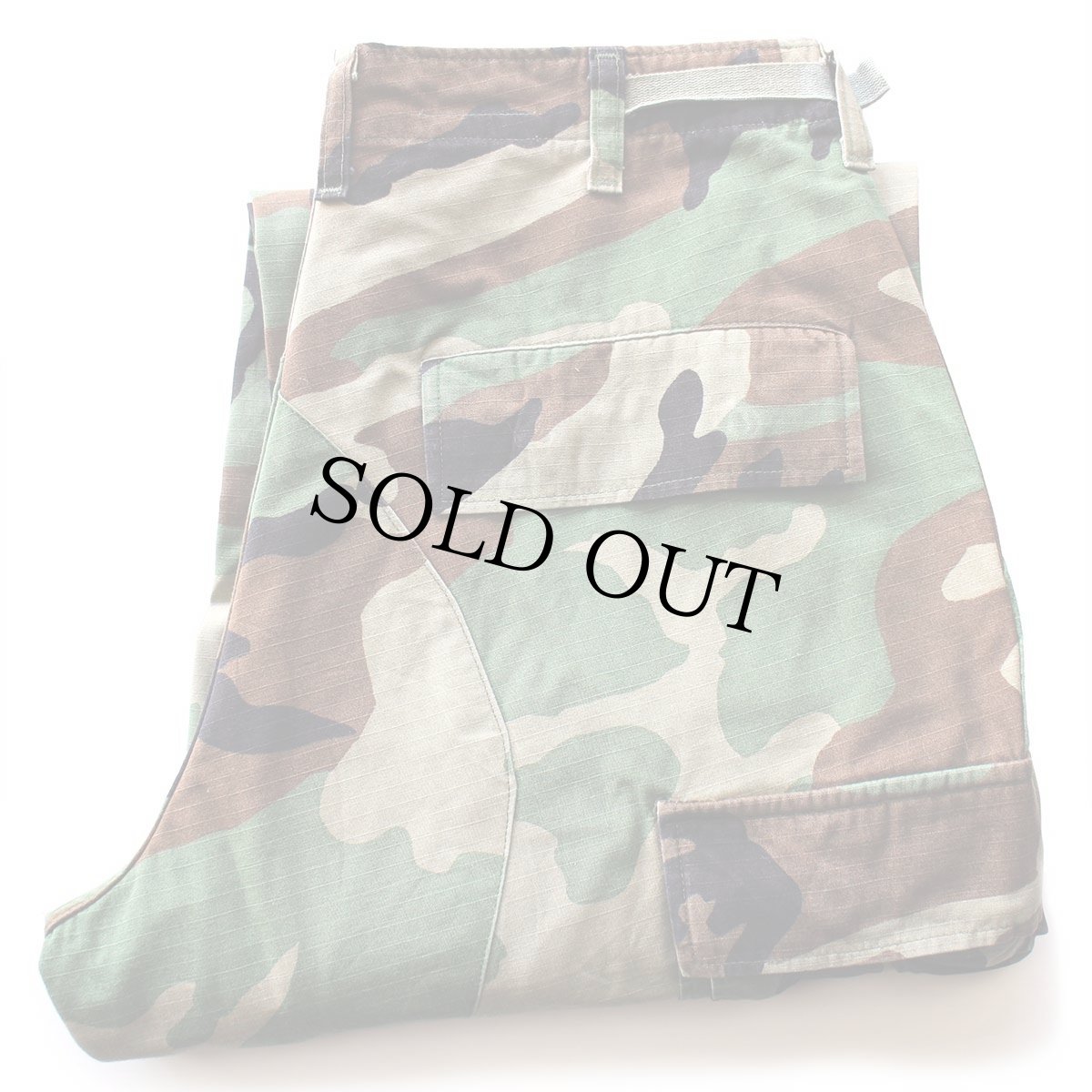 画像1: 00s 米軍 U.S.ARMY ウッドランドカモ BDU カーゴパンツ S-S★02 (1)