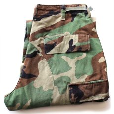 画像1: 00s 米軍 U.S.ARMY ウッドランドカモ BDU カーゴパンツ S-S★02 (1)