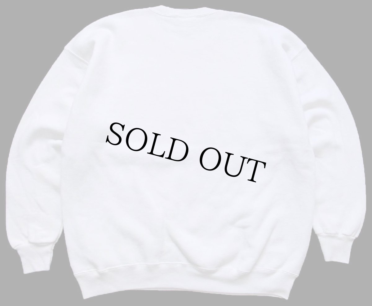 画像2: 90s USA製 Leeリー フィッシュ アップリケ&ハンドペイント アート スウェット 白 XXL★特大 (2)