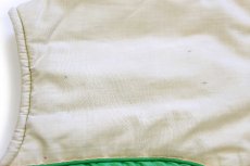 画像6: 70s Swingster ツートン ヨーク切り替え 中綿入り ナイロンベスト 黄緑×ベージュ M (6)