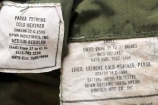 画像4: 70s 米軍 U.S.ARMY キルティングライナー&フード付き M-65 パーカー M-R★A モッズコート フィッシュテール フルセット (4)