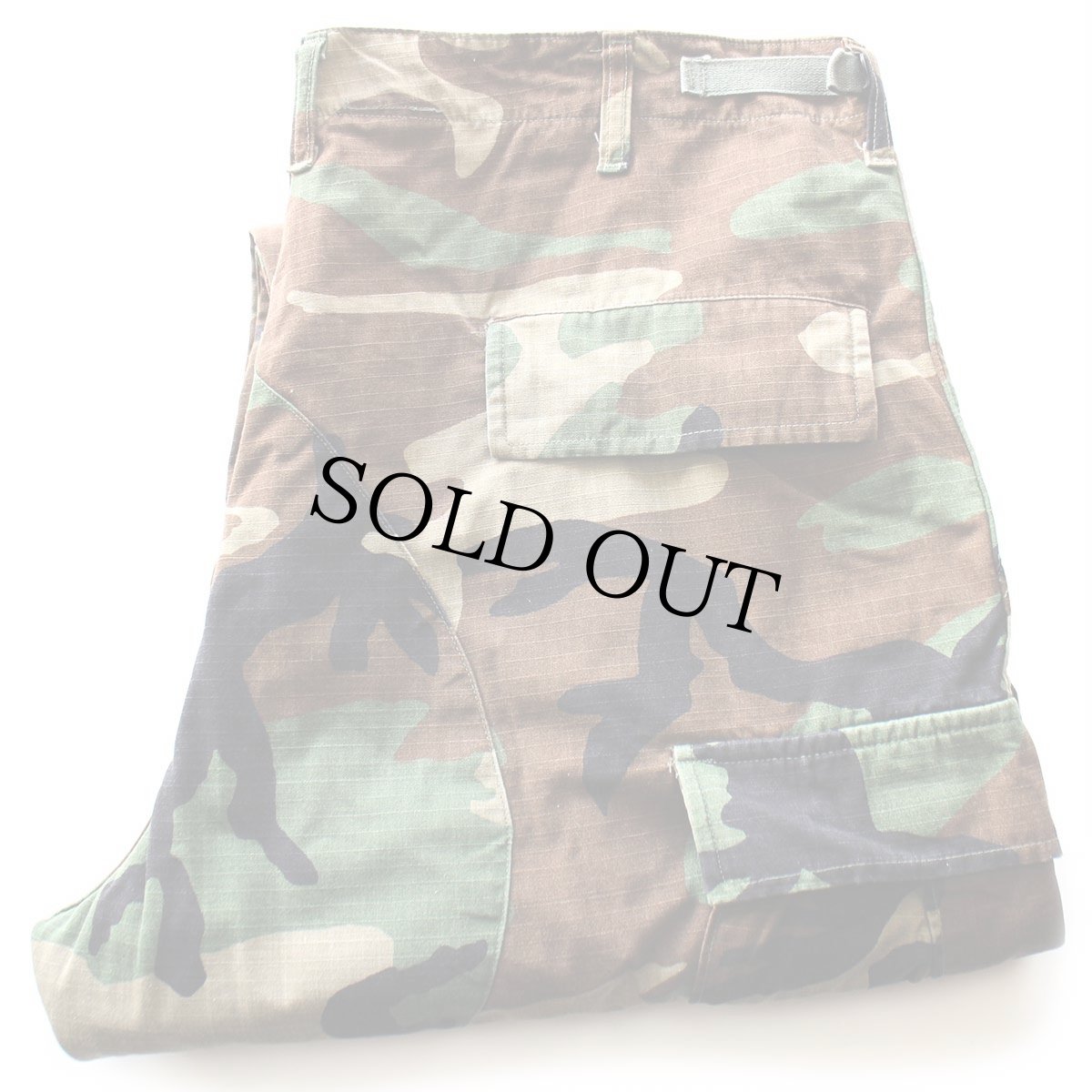 画像1: 90s 米軍 U.S.ARMY ウッドランドカモ BDU カーゴパンツ L-R (1)