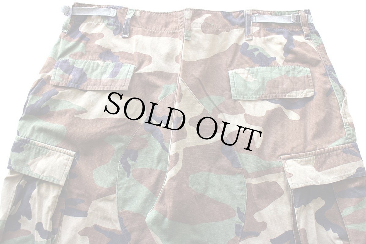 画像5: 90s 米軍 U.S.ARMY ウッドランドカモ BDU カーゴパンツ L-R (5)