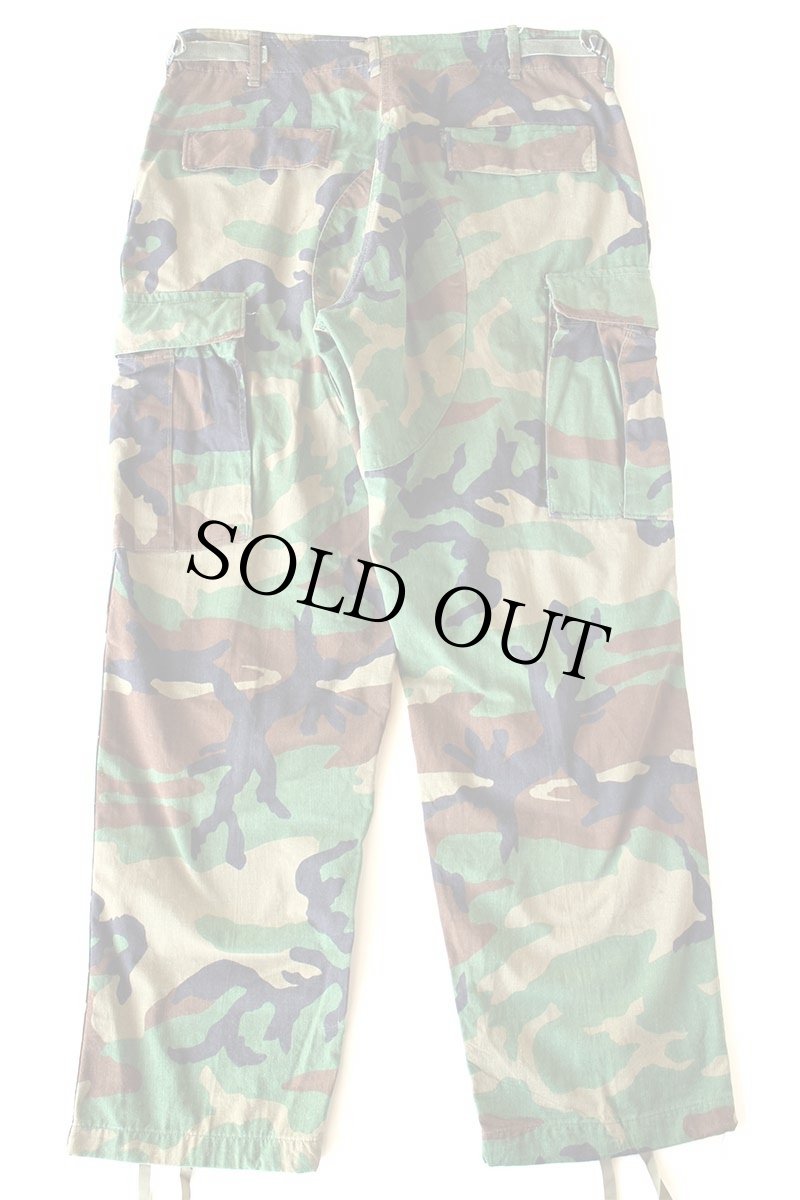 画像3: 80s 米軍 U.S.ARMY ウッドランドカモ BDU カーゴパンツ M-R (3)